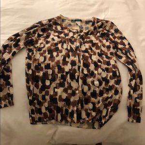 J Crew soft printed cardigan!